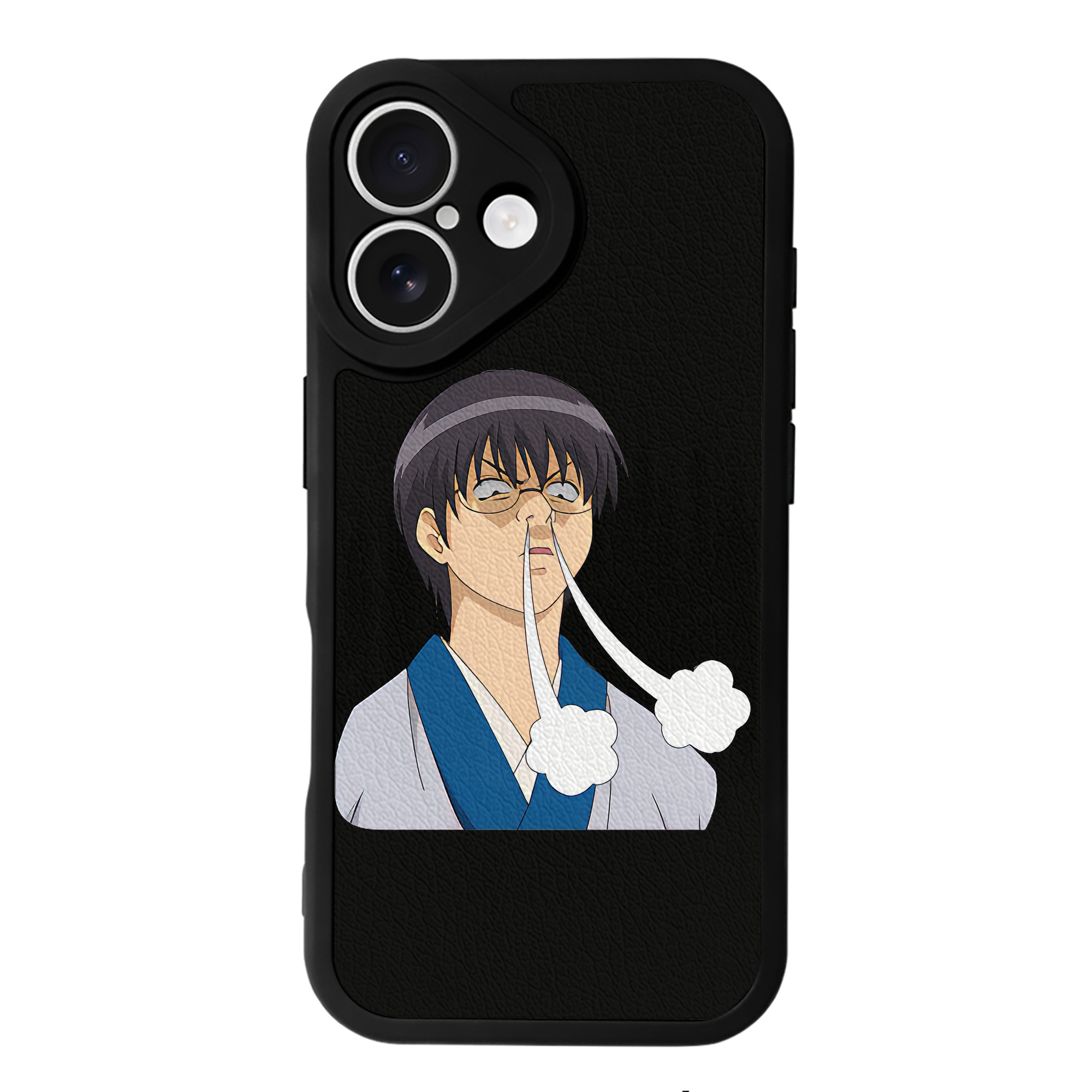 （画像用） ぎんたま 坂田銀時（さかたぎんとき） 神楽 志村新八（しむら しんぱち） GINTAMA Sakata Gintoki Kagura Shimura Shinpachi 【iPhone 16シリーズ対応】シリコンスマホケース（レザー調） 材質：シリコン